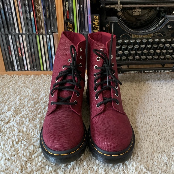 DR. MARTENS 1460 Pascal Red Glitter - Picture 3 of 9